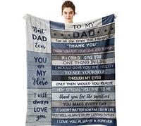 Yamco Dad Gifts Blanket - Dad Gifts from Daughter - Dad Gifts from Son 80"x60" Blankets - Dad Birthday Gifts - Gifts for Daddy - Father Gifts - Gifts for Dad Who Wants Nothing - Best Dad Gift Ideas