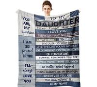 Yamco Daughter Gifts Blanket - Daughter Gift from Mom Dad - Gifts for Daughters from Mothers 80"x 60" Blankets - Birthday Gifts for Daughter - Gifts for Grown Daughter - Daughter Graduation Gift Ideas