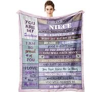 Yamco Niece Gifts from Auntie - Gifts for Niece from Uncle Aunt Blanket 60"x 50" - Birthday Gifts for Nieces Graduation Gift Ideas