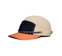 YAMEE 5 Panel Hat for Men Women,Quick Dry Flat Brim Baseball Cap, Color-Block Running Hiking Cap (UK, Alpha, One Size, Khaki)