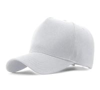 YAMEE Men's Baseball Caps Big Head High Crown XXL, Baseball Cap Men Cotton Wide Brim Adjustable,Women's Breathable Outdoor Sun Protection Baseball Caps,Trucker Caps, white, XXL