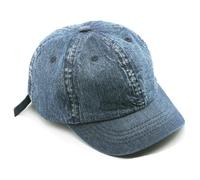 YAMEE Women's Denim Baseball Cap, Unisex Short Brim Baseball Cap, Women's Summer Sun Protection Hat, Women's Sun Hat for Travel and Leisure, Bright blue, One size