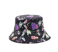 YAMEIZE Halloween Funny Bucket Hat for - Women Men Teens Trendy Festival Reversible Double-Side Fisherman Party Hat Sun Beach Outdoor
