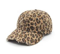 YAMEIZE Leopard Print Hat for Women Men Vintage Adjustable Cheetah Print hat Baseball Cap Trucker Hat Outdoor