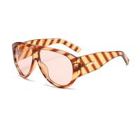 YAMEIZE Oversized Pilot Sunglasses Womens Men 70s Pilot Retro Sunglasses Vintage Big Frame Flat Top Chunky Shades Funky Sun Glasses UV400 Protection