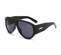 YAMEIZE Oversized Pilot Sunglasses Womens Men 70s Pilot Retro Sunglasses Vintage Big Frame Flat Top Chunky Shades Funky Sun Glasses UV400 Protection