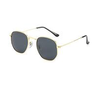 YAMEIZE Polarized Round Irregular Metal Frame - Rimless Sunglasses for Women Men Trendy UV400 Glasses Classic Frameless Shades Driving