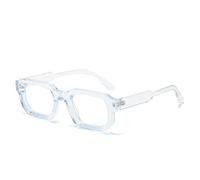 YAMEIZE Rectangle Blue Light Blocking Glasses for Women & Men - Small Vintage Octagon Clear Lens Computer Glasses