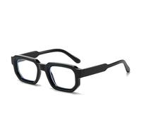 YAMEIZE Rectangle Blue Light Blocking Glasses for Women Men Small Vintage Octagon Clear Lens Glasses Computer Glasses (Black Clear)