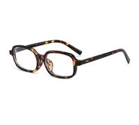 YAMEIZE Rectangle Blue Light Glasses for Women Men Small Frame Fashion Blue Light Blocking Glasses Anti Eye Satrain Eyeglasses for Computer Gaming Reading
