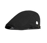 YAMEIZE Retro Cotton Flat Cap for- Men Ivy Newsboy Peaky Baker Boy's Cap Cabbie Beret Hat Flat Cap Driving