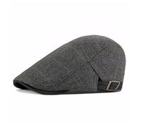 YAMEIZE Retro Flat Cap for Men - Baker Boy's Hat Ivy Adjustable Newsboy Cap Flat Cap Trendy Cabbie Beret Hat Peaky Cotton Driving