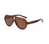 YAMEIZE Retro Pilot Double Bridge Sunglasses - for Women Men Classic Vintage Style UV400 Protection Round Eyewear Driving