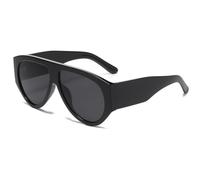 YAMEIZE Retro Pilot Sunglasses for Women Men 70s Pilot Oversized Square Vintage Sunglasses Wrap Around Shades Chunky Sun Glasses UV400 Protection