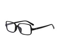 YAMEIZE Retro Rectangle Blue Light Blocking Glasses for Women Men Vintage Anti Blue Light Eyeglasses Computer Glasses (Black Clear)