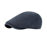 YAMEIZE Retro Style Flat Cap for - Men Women Adjustable Warm Newsboy Hat Lined Cabbie Ivy Cap Trendy Cotton Beret Peaky Flat Cap Driving