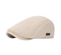 YAMEIZE Retro Style Flat Cap for - Men Women Adjustable Warm Newsboy Hat Lined Cabbie Ivy Cap Trendy Cotton Beret Peaky Flat Cap Driving