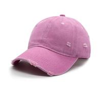 YAMEIZE Retro Washed Cotton Baseball Cap - for Women Men Sun Hat Adjustable Vintage Baseball Hat UV Protection Travel Outdoor