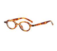 YAMEIZE Round Blue Light Blocking Glasses for Women Men Small Anti Eyes Strain Headache Eyeglasses for Reading Computer Gaming (Amber)
