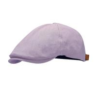 YAMEIZE Stylish Cotton Flat Cap for- Men Women Ivy Newsboy Baker Boy's Peaky Cap Cabbie Beret Hat Flat Cap Driving Outdoor (Light Purple)