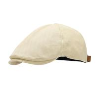 YAMEIZE Stylish Cotton Flat Cap for- Men Women Ivy Newsboy Baker Boy's Peaky Cap Cabbie Beret Hat Flat Cap Driving Outdoor