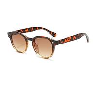 YAMEIZE Trendy Retro Round Polarized Sunglasses - for Women Men Classic Oval Glasses Vintage Circle Eyewear Driving Outdoor