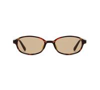 YAMEIZE Vintage Narrow Oval Sunglasses Women Men Retro Small Frame 90s Sunglasses UV400 (Tortoise Shell Brown)