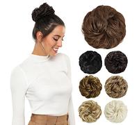 Yamel Messy Bun Hair Pieces for Women Hair Bun Extension Updo Curly Messy Bun Scrunchie Tawny Brown