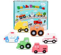 Yamepuia 6 Pcs Bath Bombs for Kids,Car Bath Bomb Gifts Set,Fun Bubble Car Bath Bomb Birthday Christmas Holiday Gifts for Women,Boys Girls