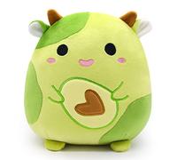 Yamepuia Avocado Stuffed Animal - Cute Avocado Plush Pillows Toys - Kawaii Cow Plushie - 3D Cute Soft Avocado Cow Pillow for Kids Friend Christmas Birthday Gifts Home Car Decoration