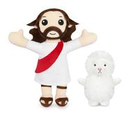 Yamepuia Easter Jesus Plush - My Friend Jesus Plush with Sheep Toy,Christ Religious Doll Toys,Easter Gifts for Kids Boys Girls,Party Favor and Supplies,Basket Stuffers