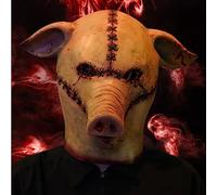 Yamepuia Halloween Mask - Scary Pig Mask,Realistic Full Head Latex Animal Costume Masks for Halloween Cosplay,Animal Party Props,Halloween Scary Masks for Adults