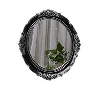 Yamfurga YAMFURGA Hanging Wall Mirror, Decorative Mirrors Tray, Vintage Multi-Functional Display Tray, Jewelry Trays, Vanity Trays, Serving Trays,13" W x 15" L, Silver Black