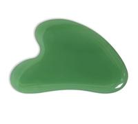 YAMHOHO Gua Sha Jade Stone Gua Sha Massage Tool, Guasha Tool for Face and Body Skin Massage. Tools for SPA Acupuncture, Pink Stone for Body Face Neck and Eye, Skin Care Gift for Woman (deep Green)