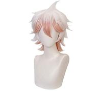 Yamia Anime Cosplay Wig for Danganronpa Cosplay Wig with Free Wig Cap (Komaeda Nagito)