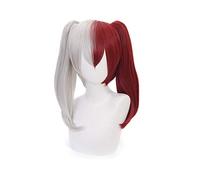 Yamia Anime Shoto Todoroki Cosplay Wig with free Cap for My Hero Academia Halloween Costume Wig, 2 Ponytail
