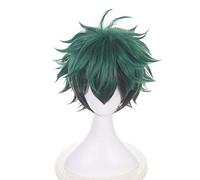 Yamia Deku Anime Cosplay Wig for My Hero Academia Midoriya Izuku Multicolor Cosplay Wig with Free Wig Cap