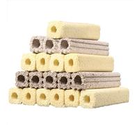 Yamibobo 20pcs Long Aquarium Ceramic Bio Filter Media Fish Tank Filter Media for Freshwater and Marine Fish Tank Sump Canister Pond Filter, Vast Surface Area