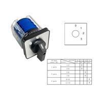 Yaming LW26-32/3 Changeover Rotary Cam Switch With Cover 660V 32A 3 Poles On-Off-On Control electronic starter LW28 YMW26 IDGTTLDF(0123)