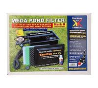 Yamitsu Kockney Koi Mega Pond Filter Black Box Size 1 (2022 Model) for Ponds up to 7000 Litres, Max Flow Rate 4000 Lph