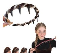 Yamloveme Pearl Hairband, Vintage High Cranium Artificial Pearl Hairband, Non Slip Elegant Black Headbands With Teeth, Suitable For Parties Or Daily Wear, For Women And Girls (Brown)