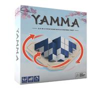 yamma 4-in-a-row Game With Wooden Spinning Board, 3D Visual Strategy