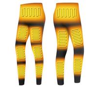 YAMNYSS Heated Underwear Pants for Women, 12 Heating Zones Electric Thermal Bottom Warm Snow Leggings for Hunting, Skiing,Black,XS