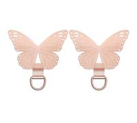 Yamobi 2 Pcs Butterfly Cell Phone Chain Holder, Cell Phone Lanyard Patch, Cell Phone Tethering Strap for All Full Phone Cases, Cell Phone Securing Patch Pads, Cell Phone Chain Pads