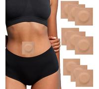 Yamobi 30-Pack Castor Oil Wrap for Belly Button, Self-adhesive Castor Oil Patch Spunlace Cloth (Oil Not Included)