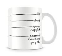 Yamogg Nevermind, I Have to Go Poop Now ©, Funny Coffee - Tea Mug