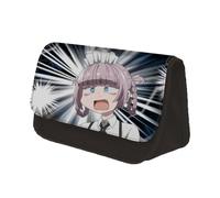 YAMORI KO Pencil Case Anime Nanakusa Nazuna Pencil Case, Triangular In Three Dimensions Black Stain-Resistant Large Capacity Pencil Pouch Makeup Stationery Organizer Pen Bag for Teen Student