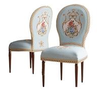 yampiyt Round Back Dining Chair Cover Set of 2 4 6,Dining Room Chairs Covers High End Printed Curved Back Dining Chair Cover Without Arms Modern Oval Side Chairs for Kitchen Bedroom Dining Room