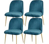 yampiyt Velvet Curved Chair Covers Dining Room Chairs Set of 1/2/4/6,Mid Century Modern Chair Covers, Semi Circle Back Chair Protector Seat Covers Slipcovers for Kitchen Living Room Set