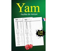 Yam's Carnet de Scores: 100+ Feuilles de Scores | bloc yams jeux (A5)